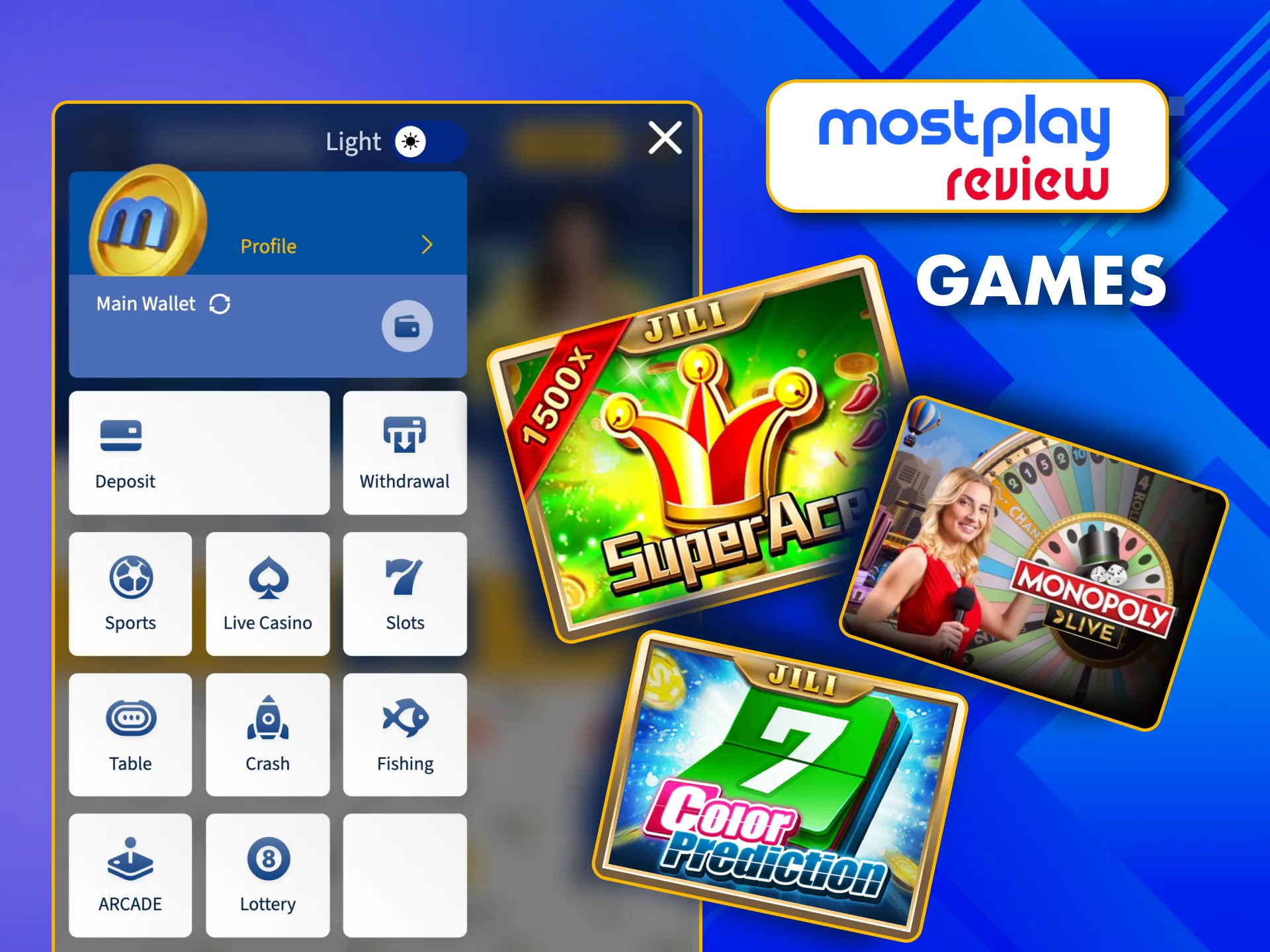The MostPlay app offers more than 3000 games.